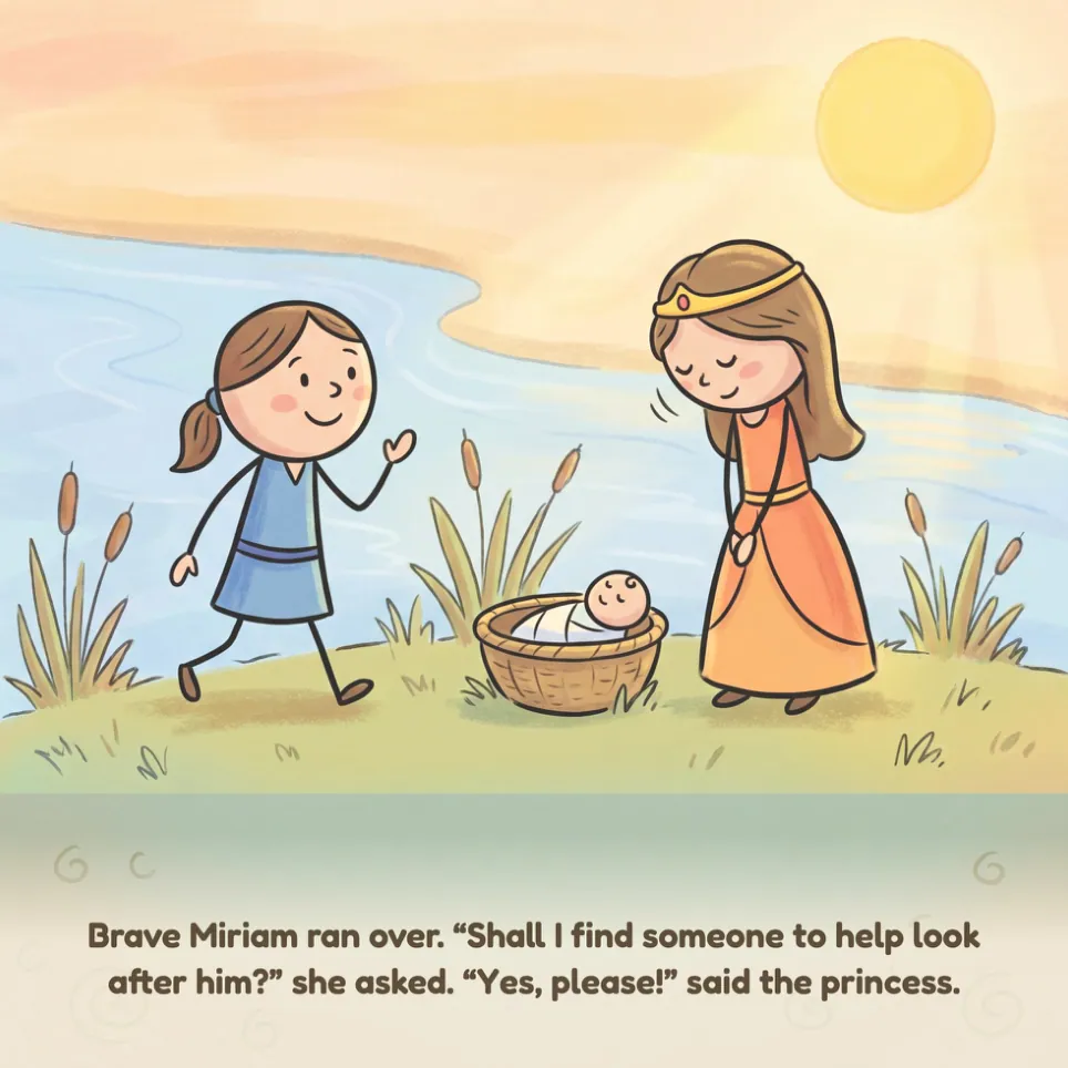 A page from Baby Moses