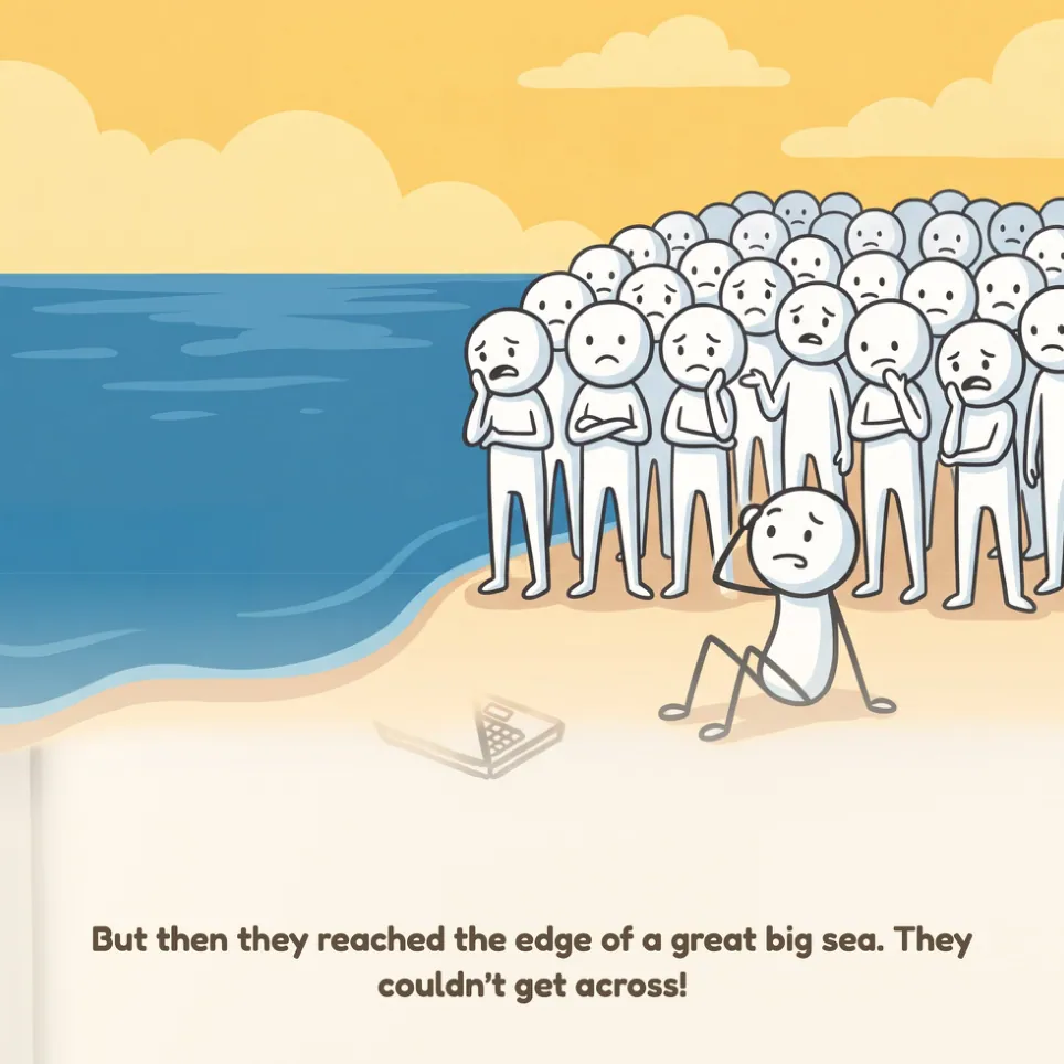A page from Crossing the Red Sea