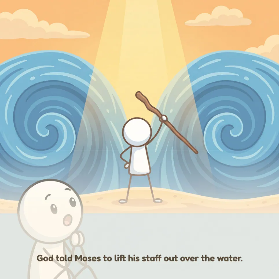 A page from Crossing the Red Sea
