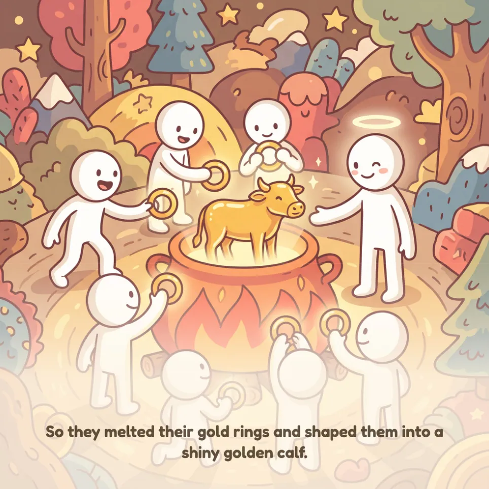 A page from The Golden Calf