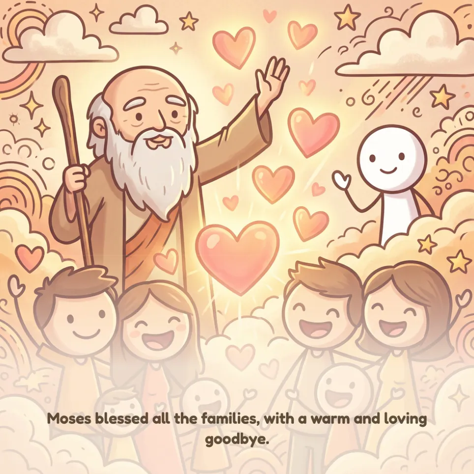 A page from The Death of Moses