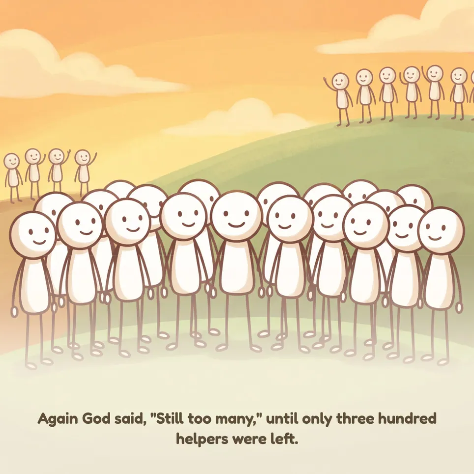 A page from Gideon's 300