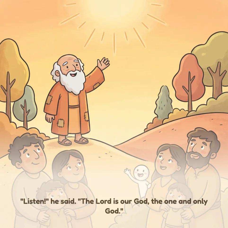 A page from Moses' Farewell and the Shema