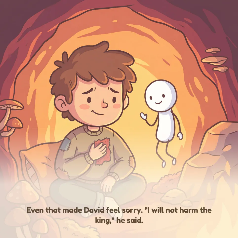 A page from David Spares Saul