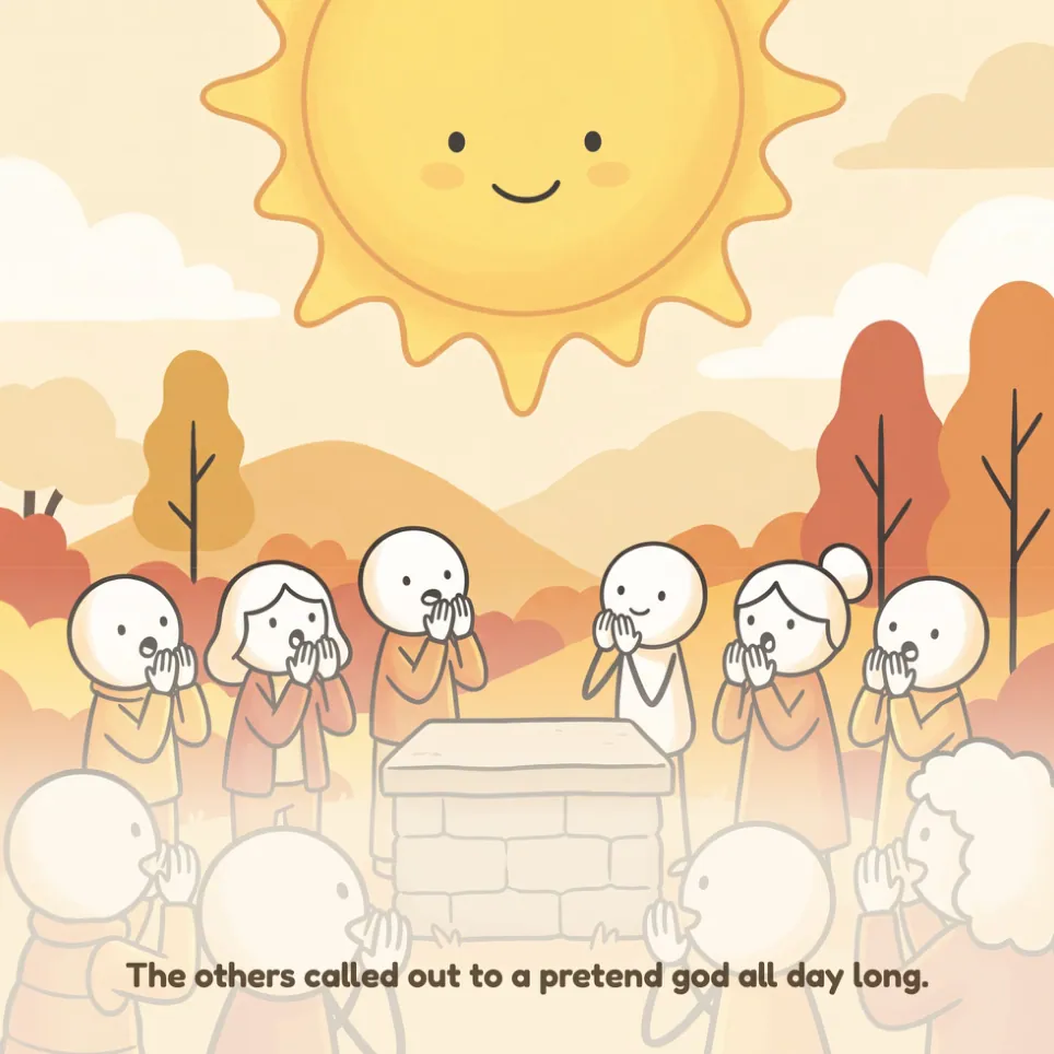 A page from Elijah and the Prophets of Baal