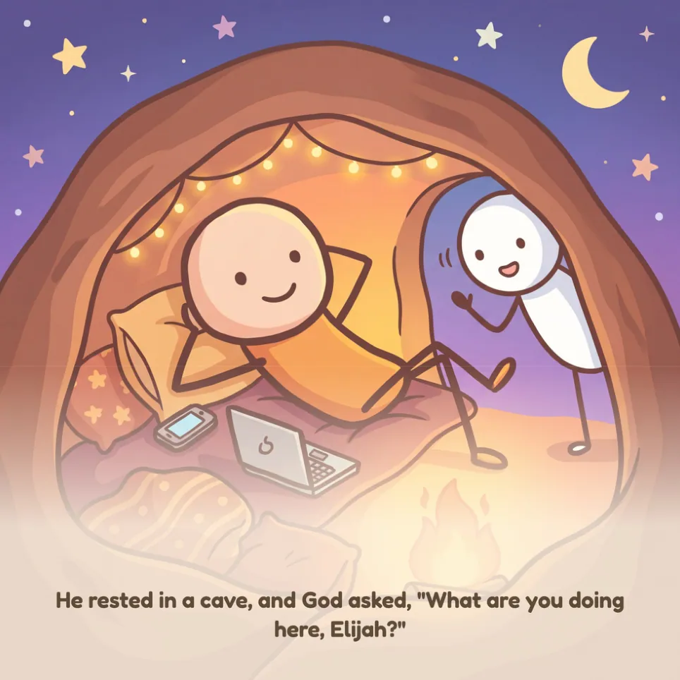 A page from Elijah and the Whisper