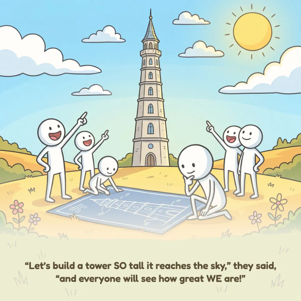 A page from The Tower of Babel