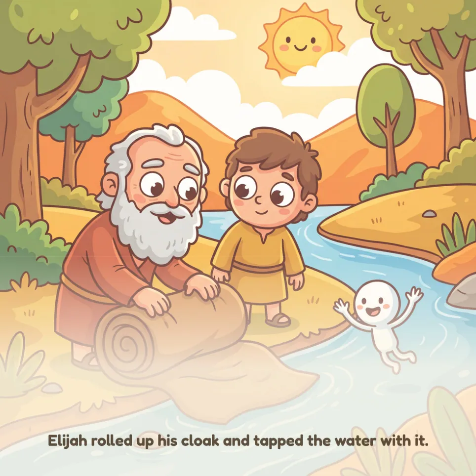 A page from Elijah Taken to Heaven