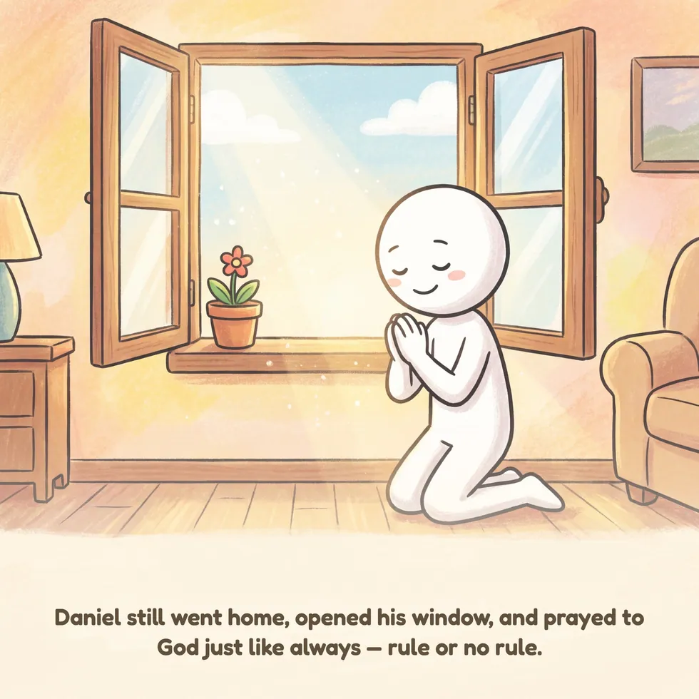 A page from Daniel in the Lions' Den