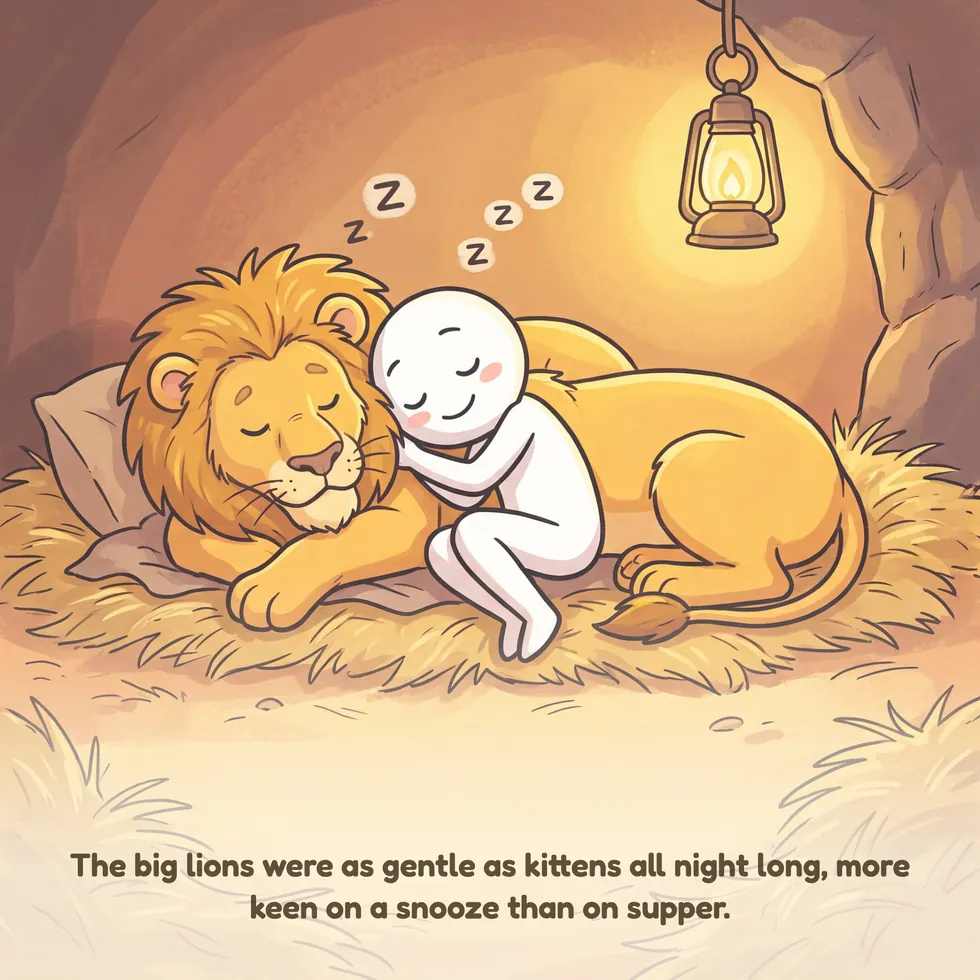 A page from Daniel in the Lions' Den