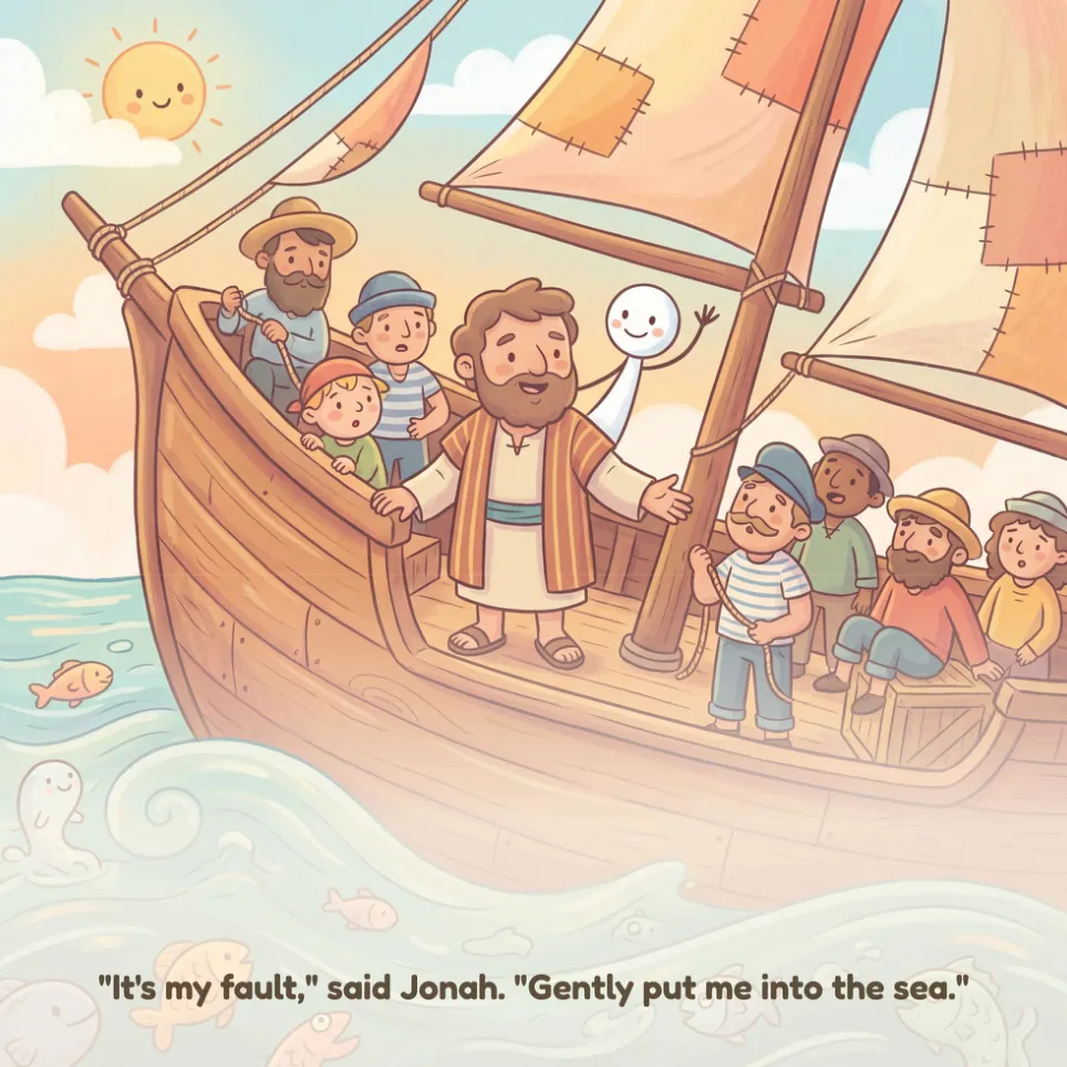 A page from Jonah and the Great Fish