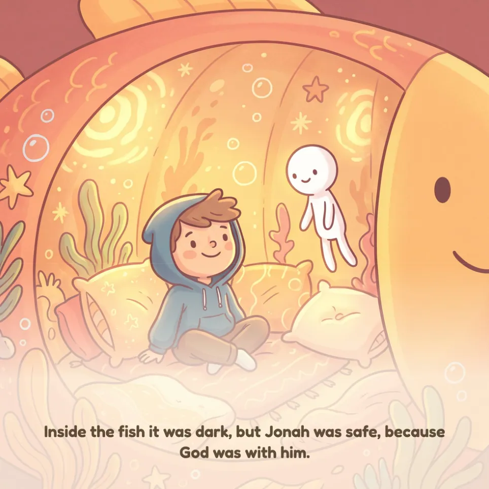 A page from Jonah and the Great Fish