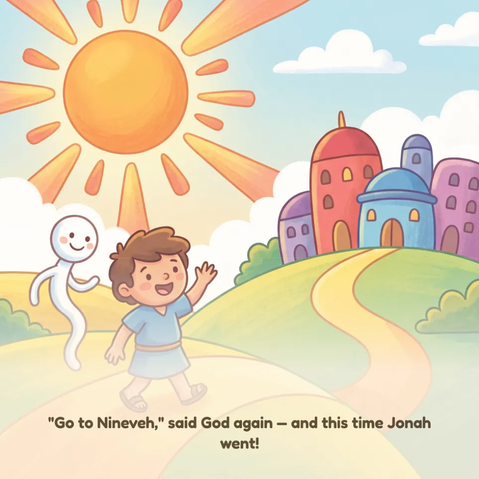 A page from Jonah and the Great Fish