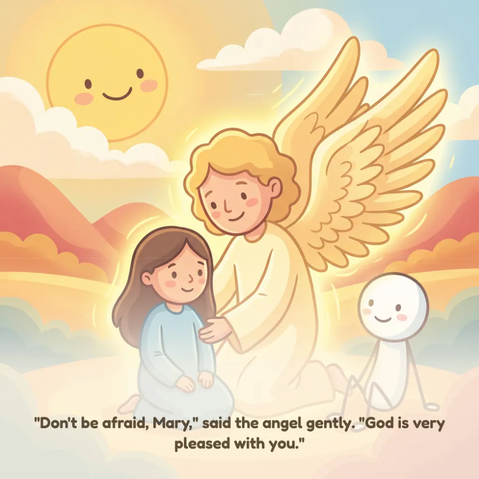 A page from The Annunciation