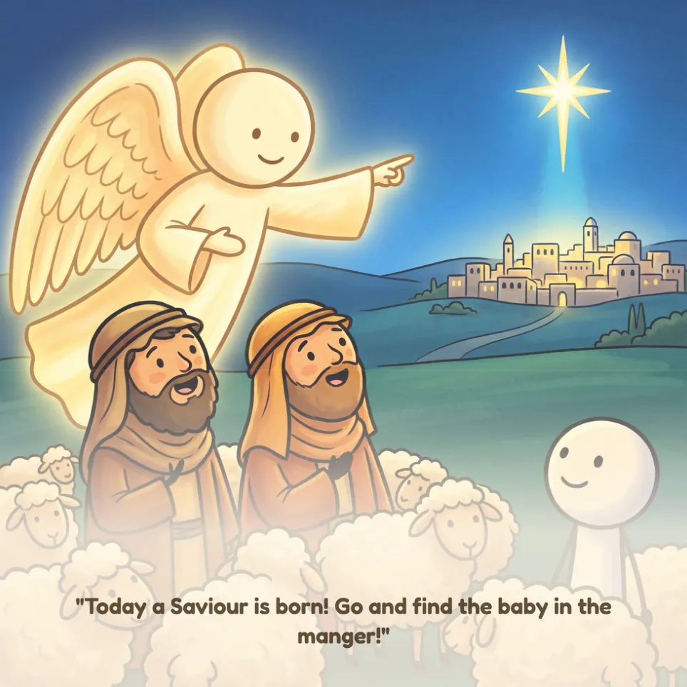 A page from The Nativity