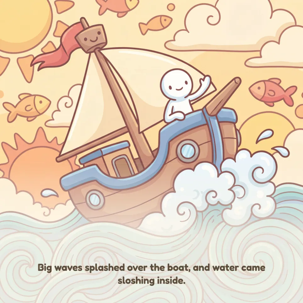 A page from Calming the Storm