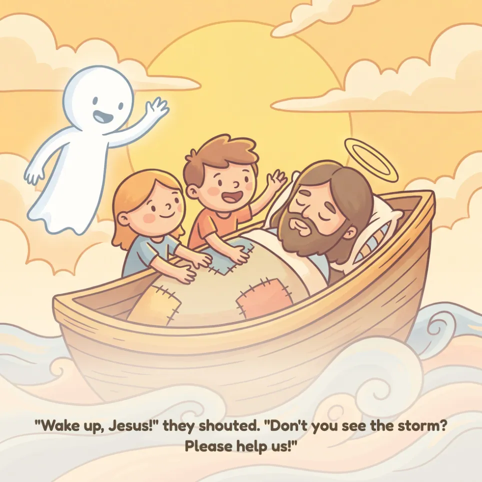 A page from Calming the Storm