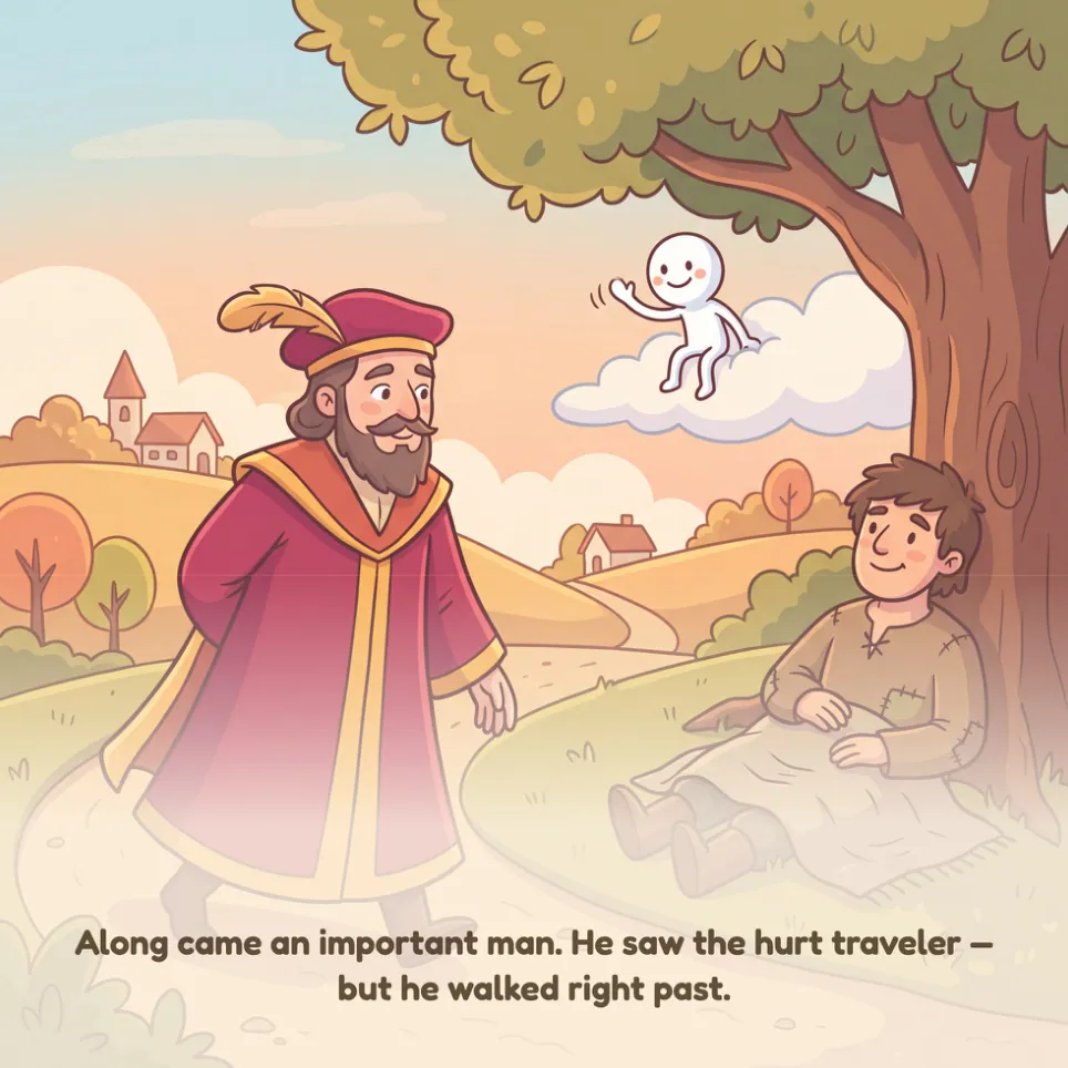 A page from The Good Samaritan