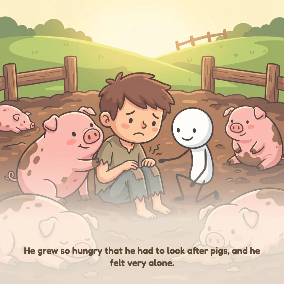 A page from The Prodigal Son