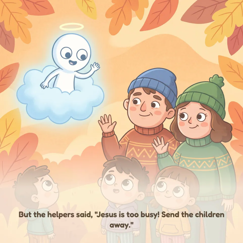 A page from Jesus and the Children