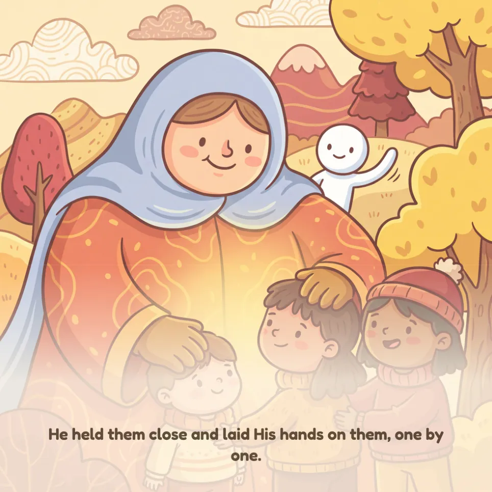 A page from Jesus and the Children