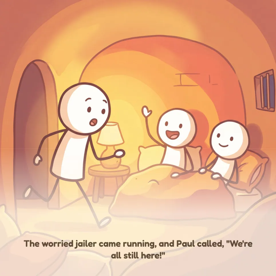 A page from Paul and Silas in Prison