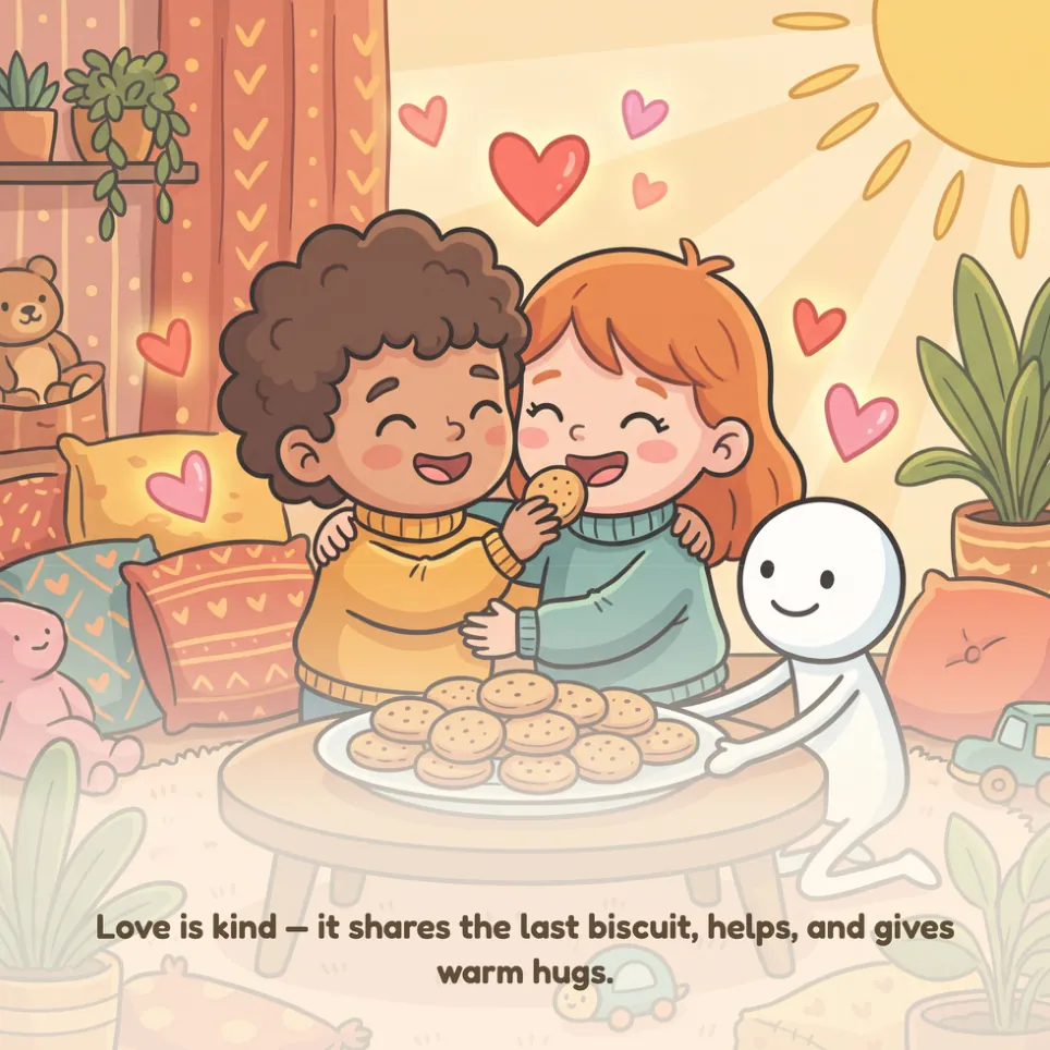 A page from The Greatest is Love